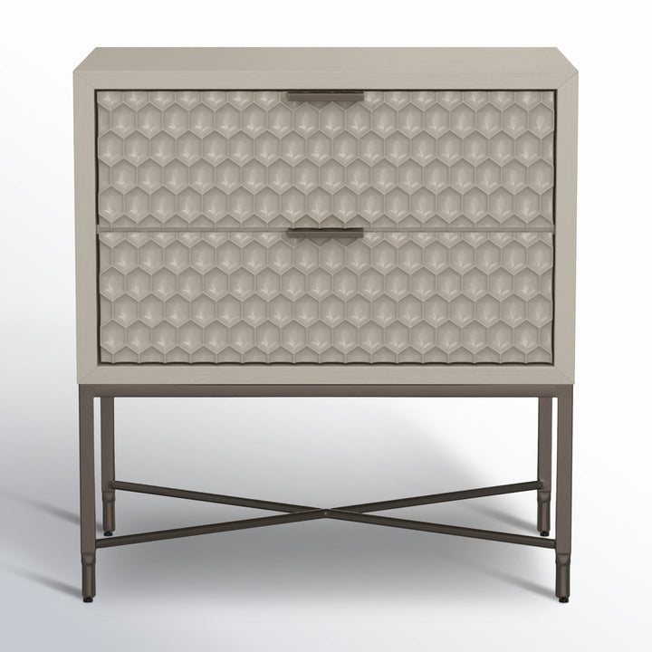 Capra 2 - Drawer Nightstand AllModern Color: Cement Gray