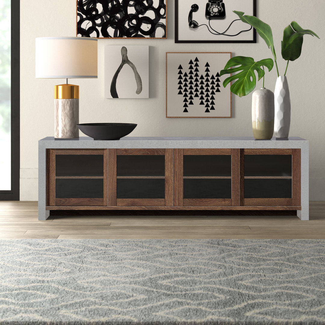 Tyree TV Stand for TVs up to 70" Mercury Row® Color: Distressed Walnut