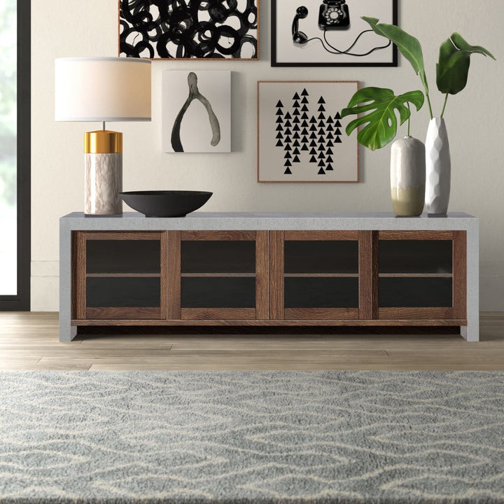 Tyree TV Stand for TVs up to 70" Mercury Row® Color: Distressed Walnut