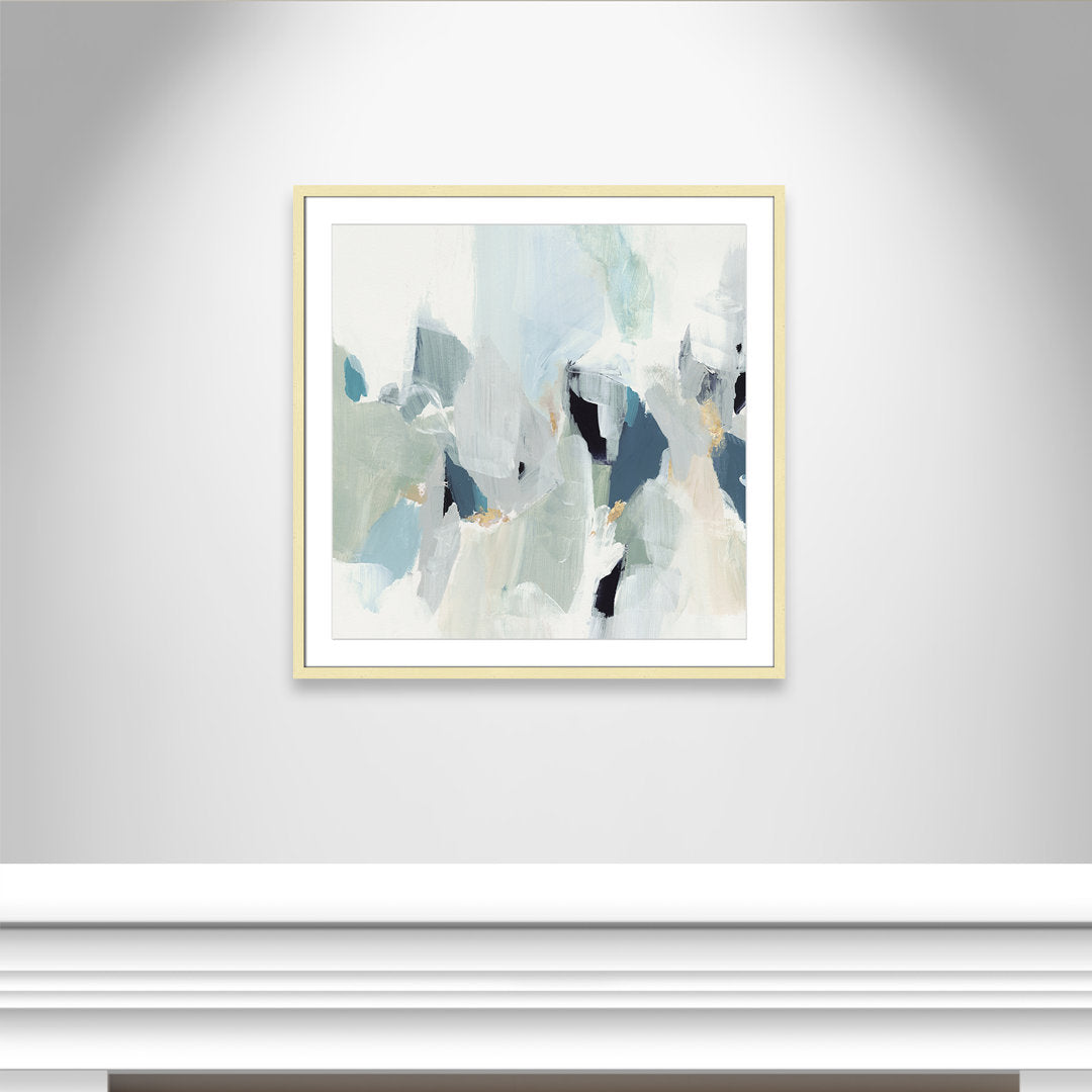 Little Talks II by Isabelle Z - Picture Frame Print on Canvas Casa Fine Arts Size: 32" H x 32" W x 1.25" D Format: Gold Picture Framed Paper