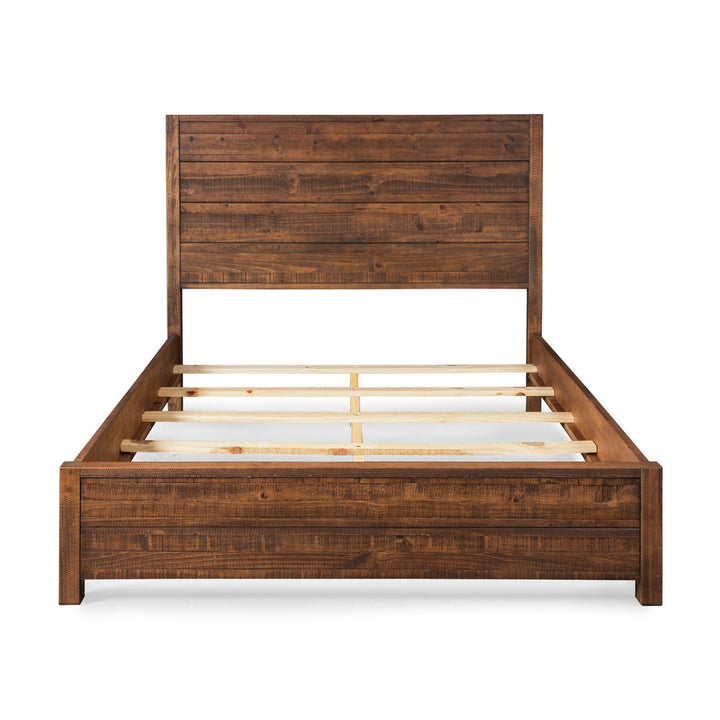 Montauk Solid Wood Bed Grain Wood Furniture Color: Rustic Walnut Size: Full