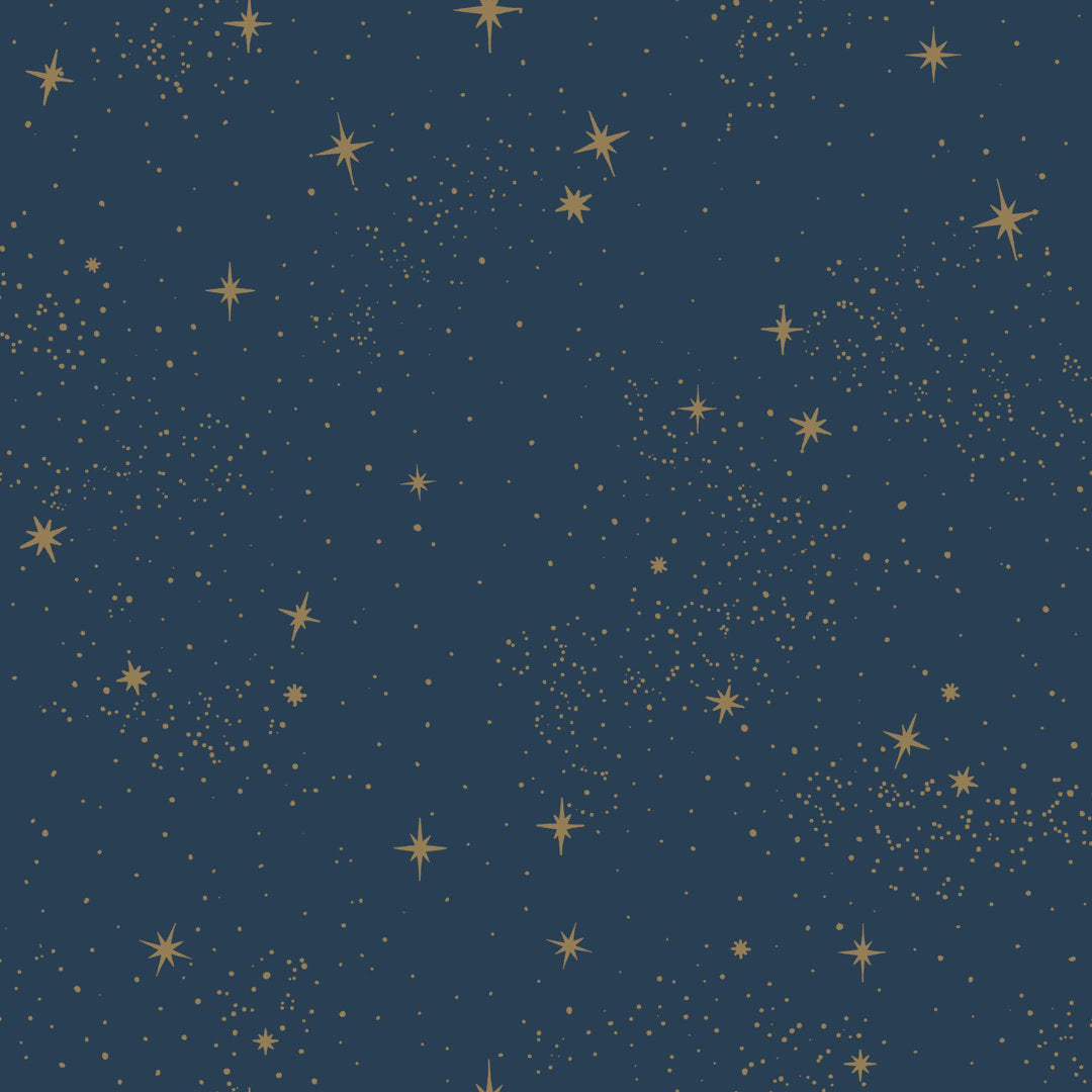 Rebecca Upon a Star 16.5' L x 20.5" W Peel and Stick Wallpaper Roll Isabelle & Max™ Color: Navy