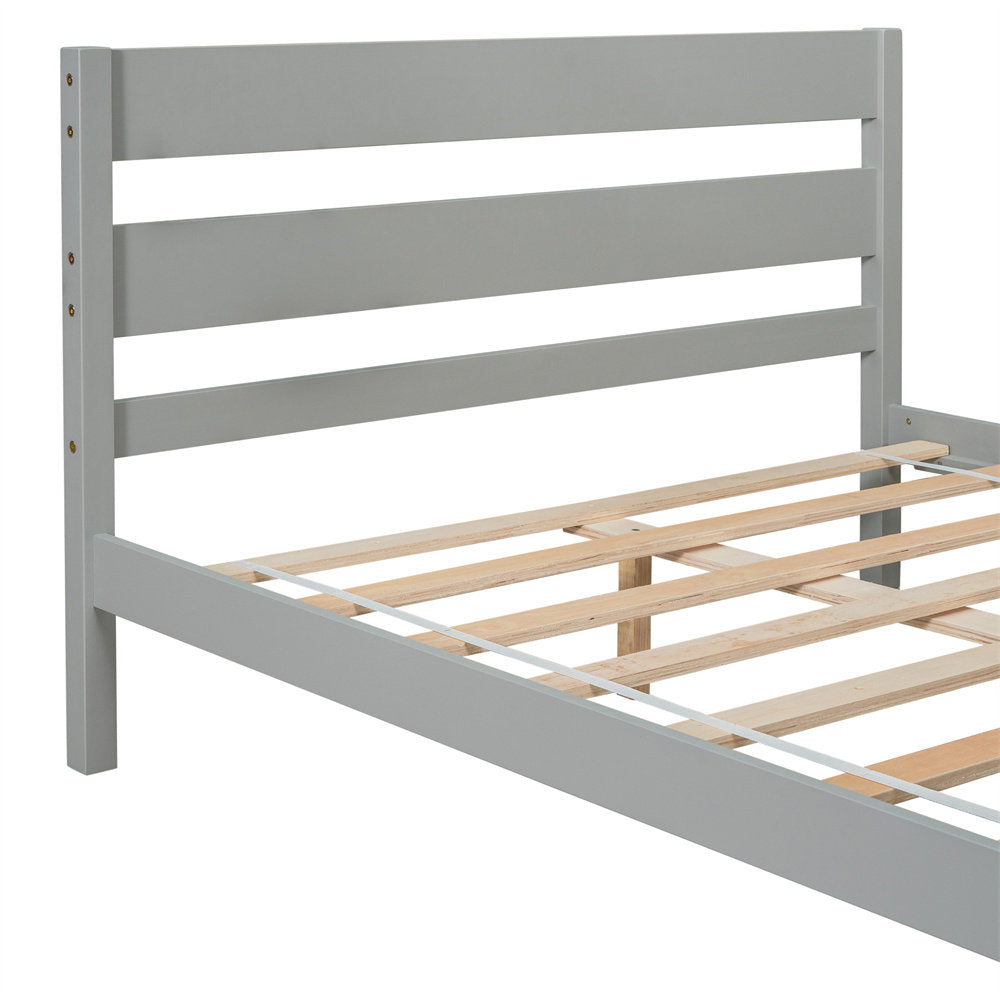Unionstone 35.4" Bed Frame Red Barrel Studio® Color:  Gray