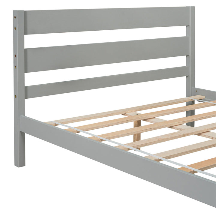 Unionstone 35.4" Bed Frame Red Barrel Studio® Color:  Gray