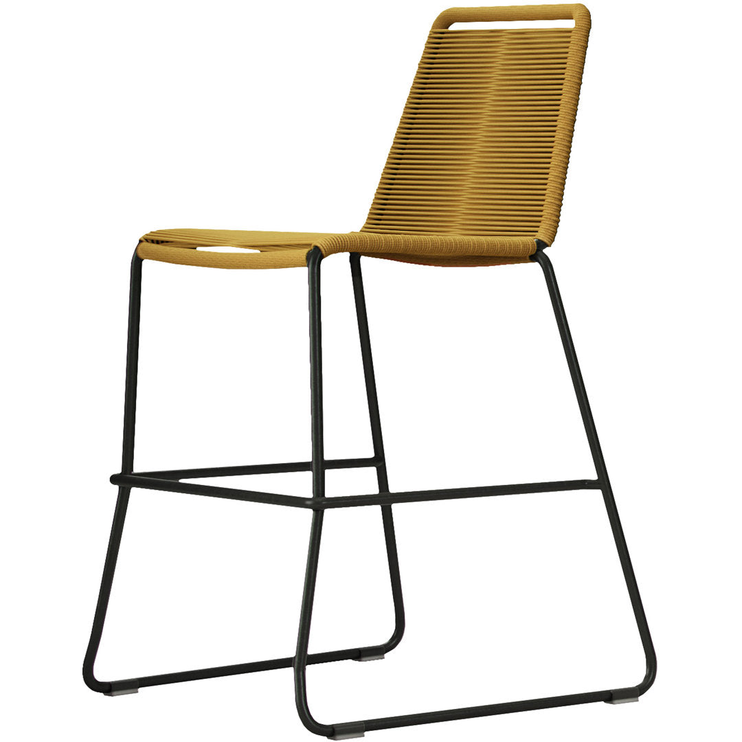 Huron Patio Bar Stool AllModern Color: Curry Yellow Performance Seat Height: Counter Stool (26" Seat Height)