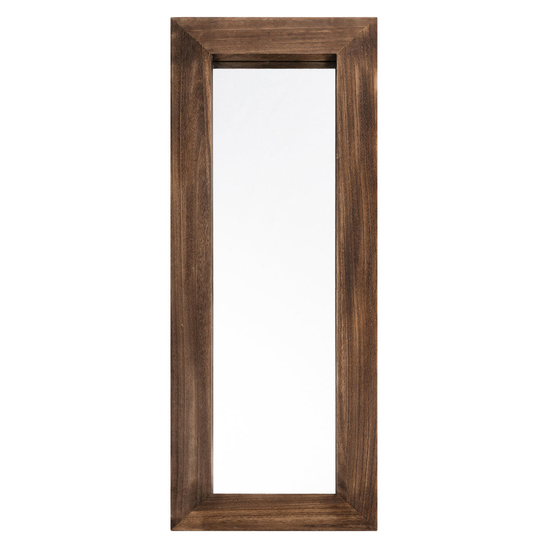 Larimar Wood Framed Leaning Full Length Mirror in Nutural Color Millwood Pines