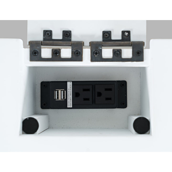 Jablena Kidder with integrated sockets Loon Peak® Color: White