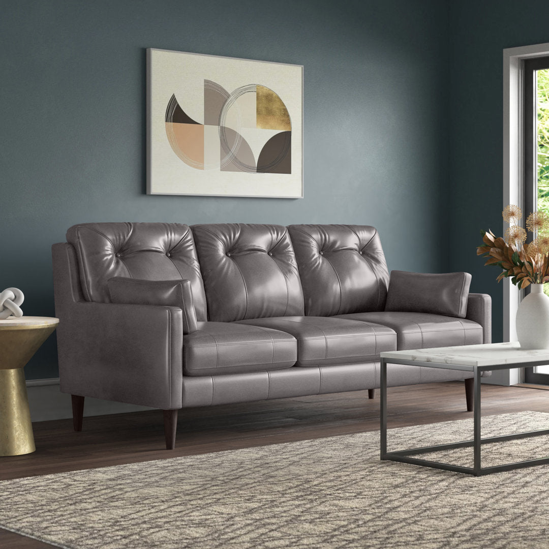 Antone 81" Square Arm Sofa Mercury Row® Fabric: Gray