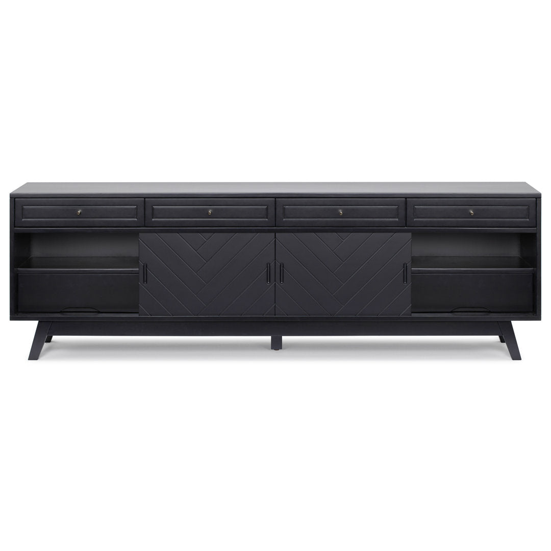 Anja 79'' Media Console AllModern Color: Black