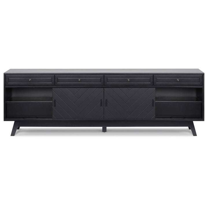 Anja 79'' Media Console AllModern Color: Black