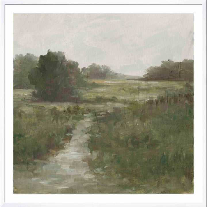 Tranquil Fen I by Ethan Harper - Picture Frame Painting Print Three Posts™ Frame Color: White Size: 20"H x 20"W
