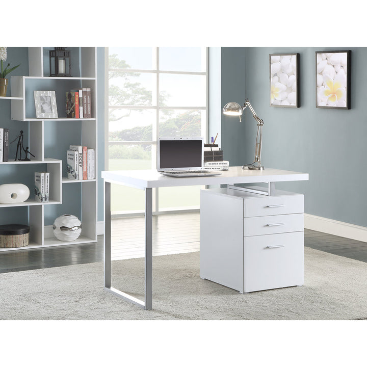Kaitlyn Reversible Desk Wade Logan® Color: White
