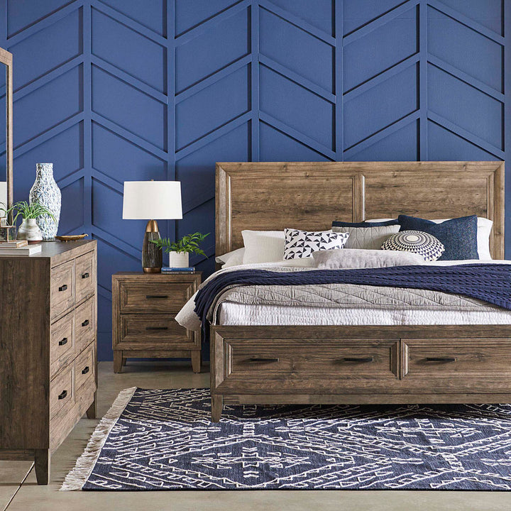 Anquenette 2 Drawer Nightstand in Brown Loon Peak®