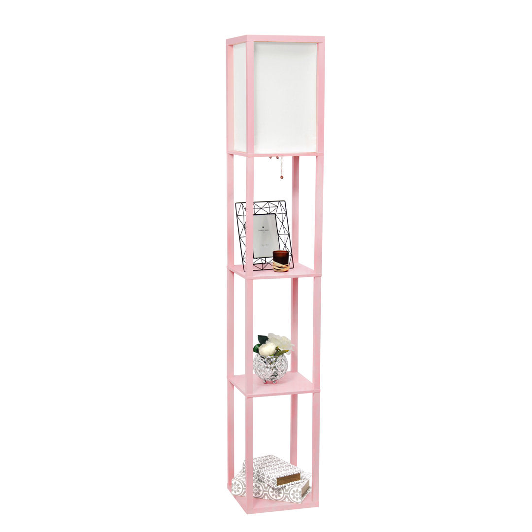 Abeyta 62.75" Column Floor Lamp Mercury Row® Teen Base Finish: Light Pink, Bulb Included: No