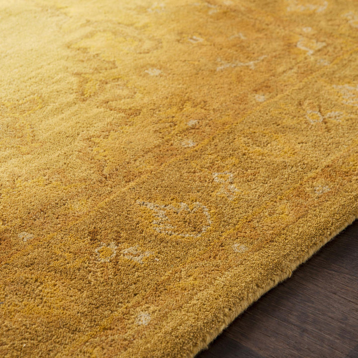 Eaddy Oriental Hand-Tufted Wool Bright Gold/Butter Area Rug Charlton Home® Rug Size: Rectangle 8' x 11'