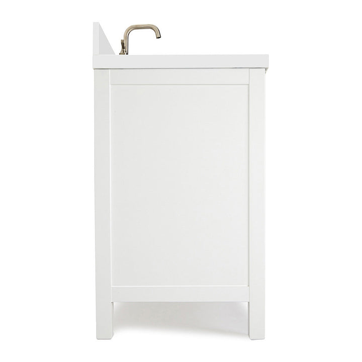 Amariani 37" Single Bathroom Vanity Set Latitude Run® Base Finish: White, Hardware Finish: Satin Nickel