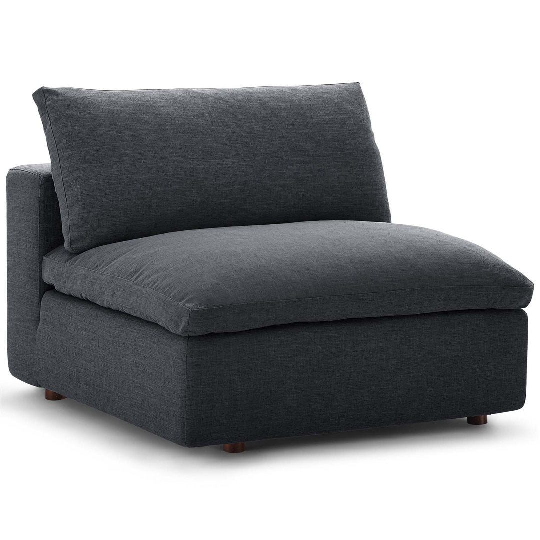 Modway Copper Grove Hrazdan Down-filled 4-piece Sectional Sofa Set Modway Body Fabric: Gray
