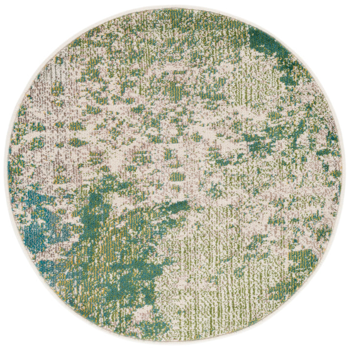 Hester Street Performance Abstract Rug 17 Stories Rug Size: Round 3'