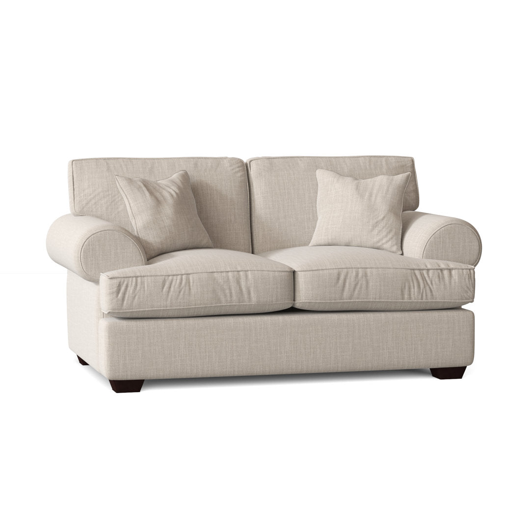 67" Recessed Arm Loveseat Birch Lane™ Fabric: Conversation Ivory Basketweave