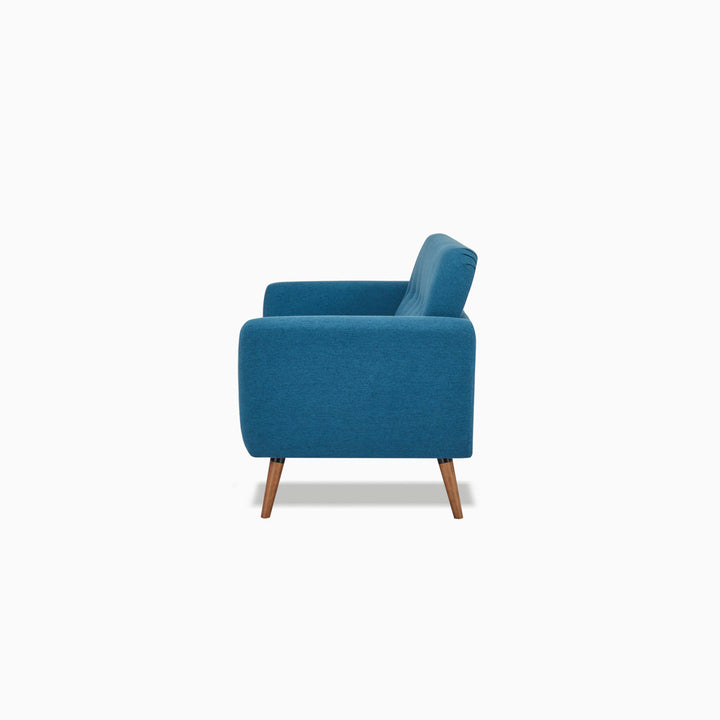 Carolos 58" Round Arms Loveseat Wade Logan® Upholstery Color: Blue