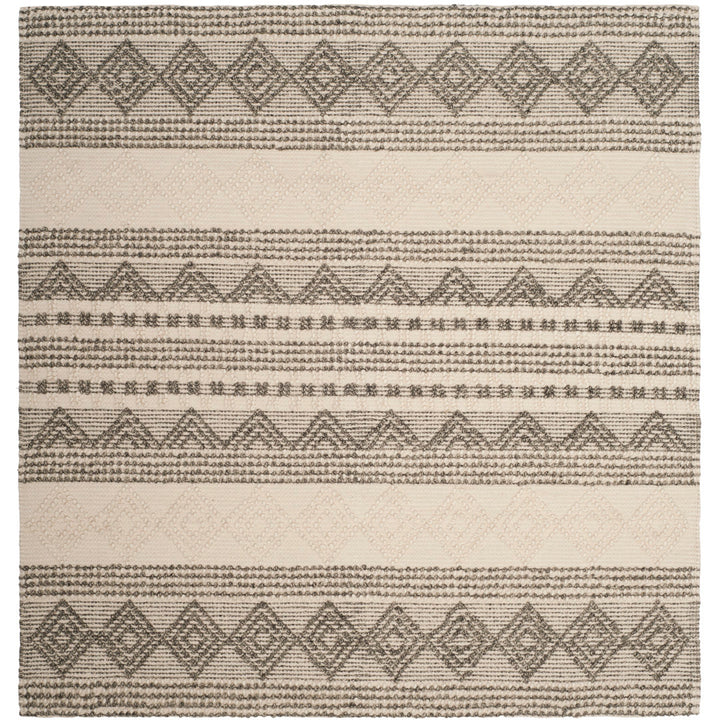 Jacques Hand Woven 60% Wool And 40% Cotton Striped Rug Union Rustic Rug Size: Square 6'