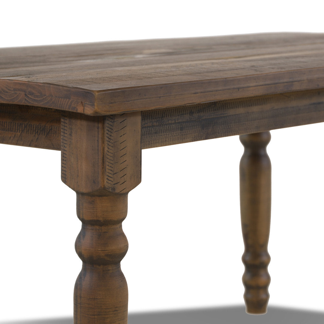 Valerie Dining Table Grain Wood Furniture Color: Rustic Walnut