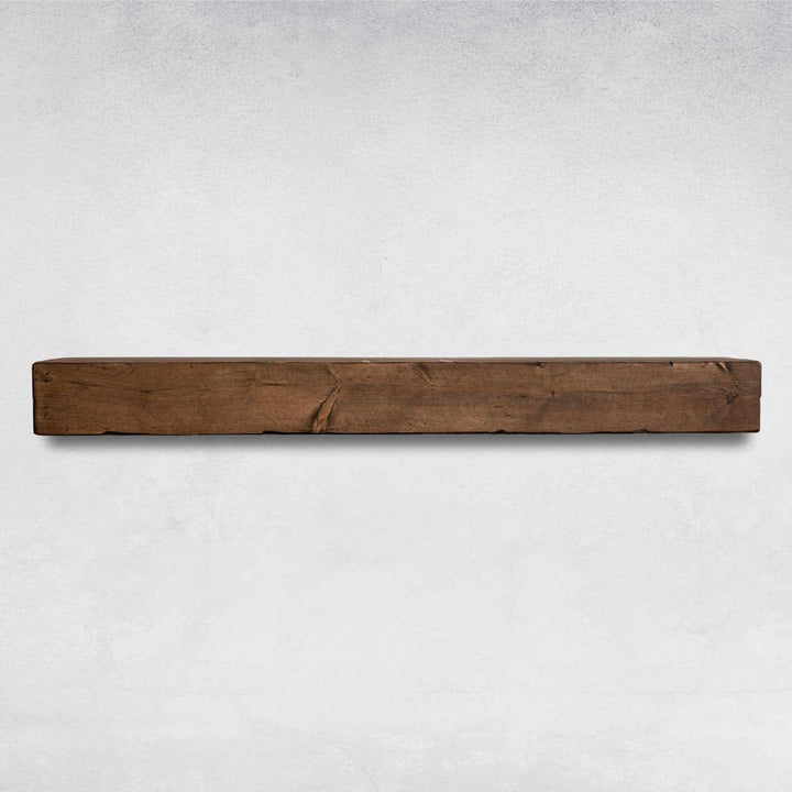 Melodye Rustic Fireplace Shelf Mantel Ebern Designs Shelf Length: 72 in., Finish: Provincial
