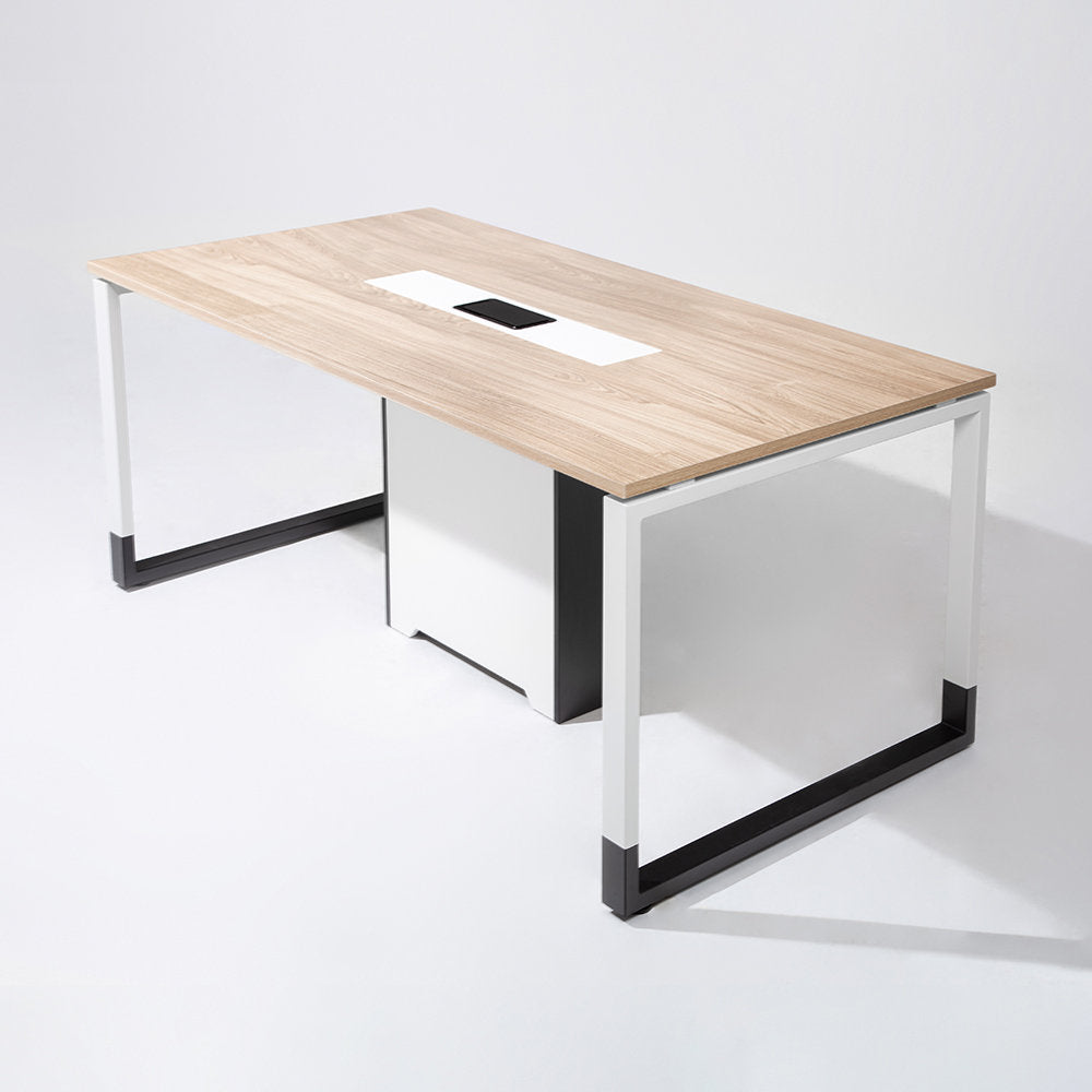 Rectangular Conference Table Inbox Zero Size: 29.53" H x 70.87" L x 35.43" W Top Finish: Light Elm
