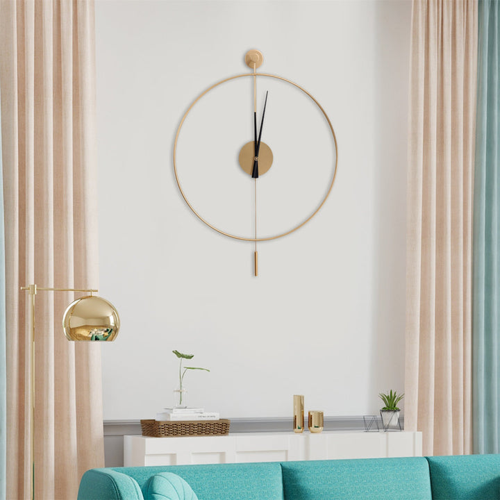 Insine Wall Clock Mercer41 Color: Gold Size: Small