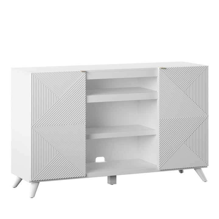 Baldewijn TV Stand for TVs up to 65" Wade Logan® Color: White