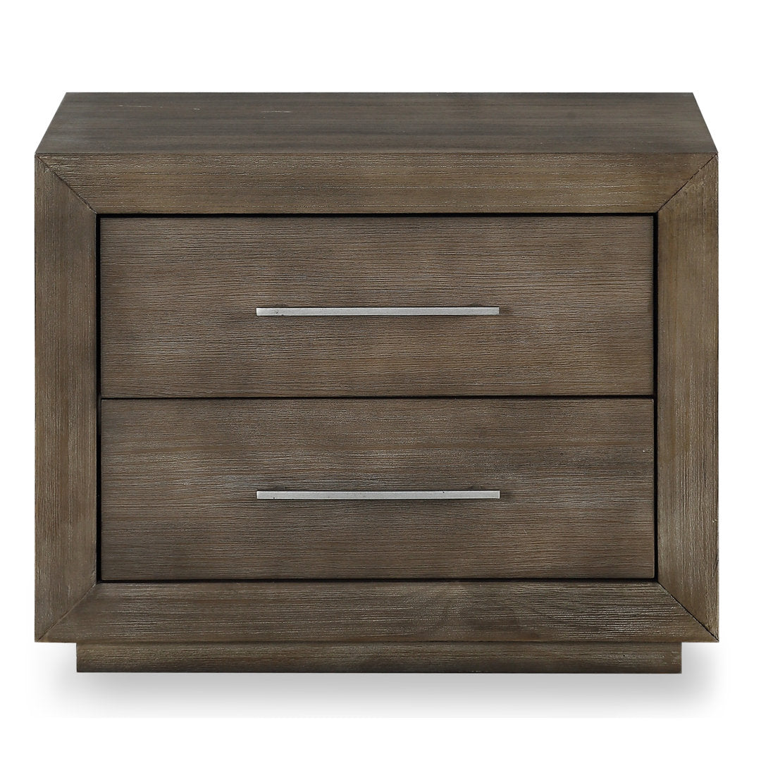 Brooks 2 - Drawer Solid Wood Nightstand in Brown Joss & Main