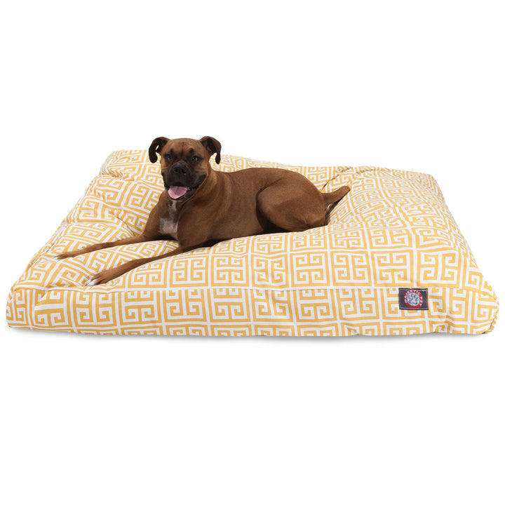 Towers Angela Pet Pillow Majestic Pet Products Color: Citrus Size: Extra Large (42" W x 50" D x 5" H);