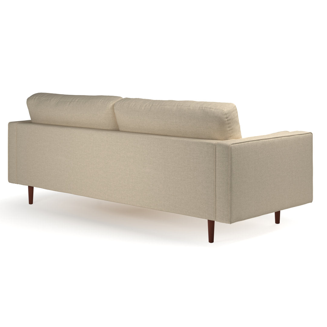 Geo 84" Upholstered Sofa AllModern Fabric: Beige Fabric