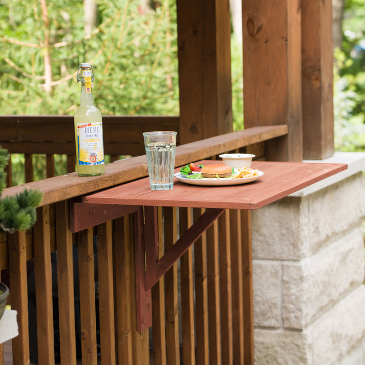Bridger Solid Wood Balcony Table Loon Peak®