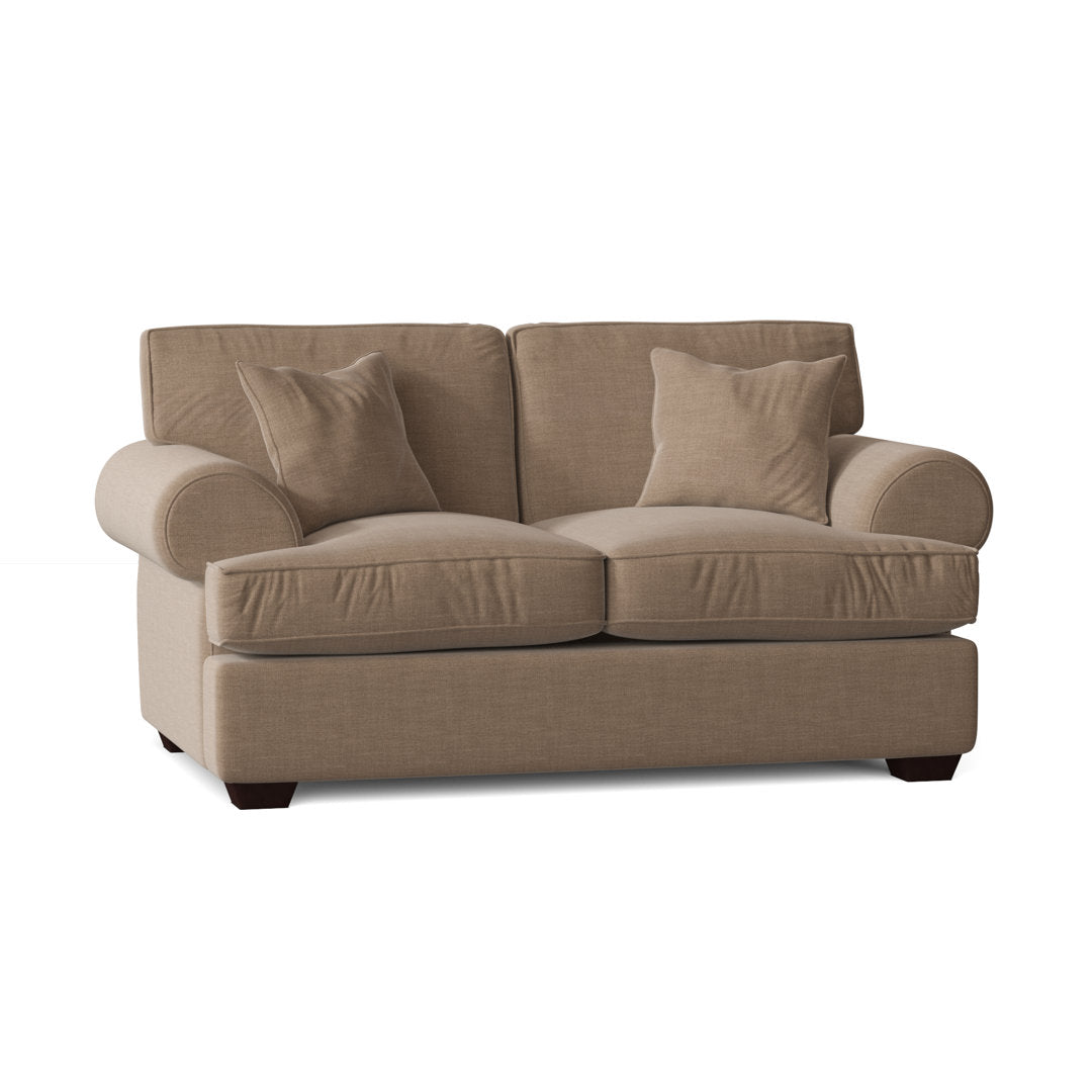 67" Recessed Arm Loveseat Birch Lane™ Fabric: Conversation Linen Basketweave