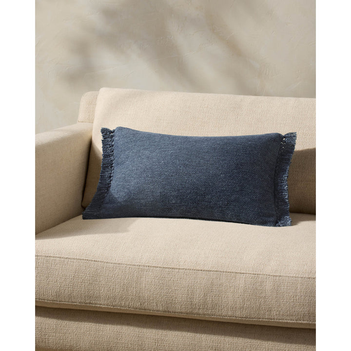 Magnolia Home by Joanna Gaines x Loloi Jett Throw Pillow Magnolia Home by Joanna Gaines x Loloi Color: Navy