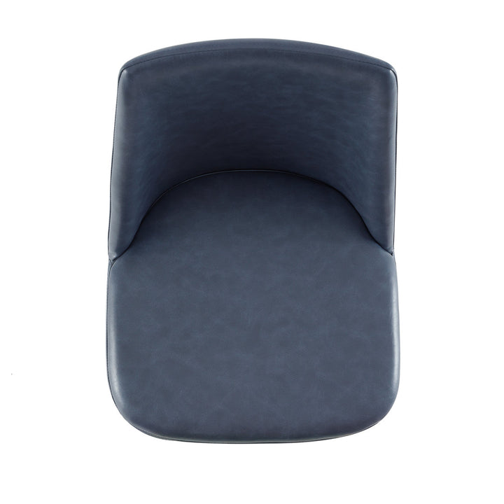 Betzalel Upholstered Parsons Chair (Set of 2) Wade Logan® Upholstery Color: Navy
