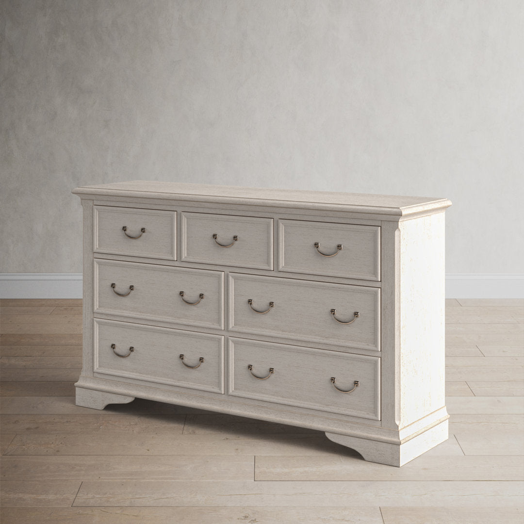 Nestor Antique White 7 Drawer Dresser Birch Lane™