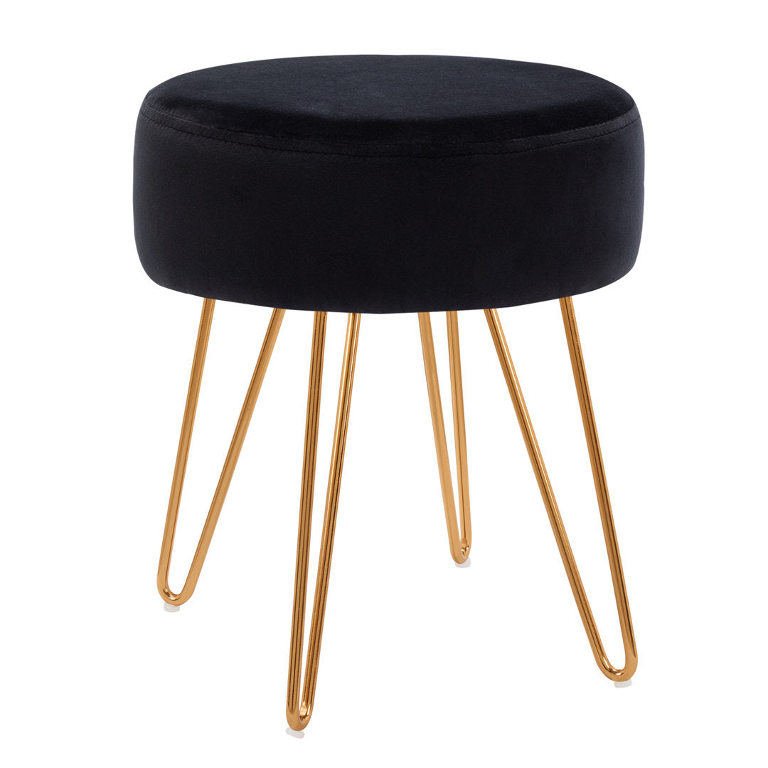 Foerster Iron Vanity Stool Mercer41 Color: Black