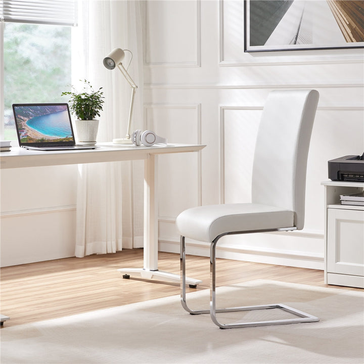 Austwell Parsons Chair (Set of 2) Wade Logan® Upholstery Color: White
