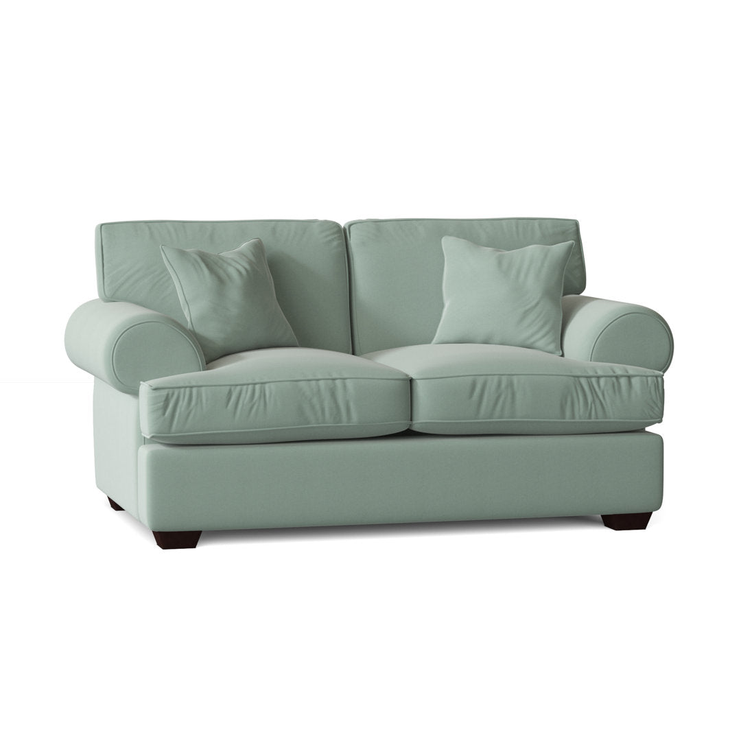 67" Recessed Arm Loveseat Birch Lane™ Fabric: Bayou Spray Canvas