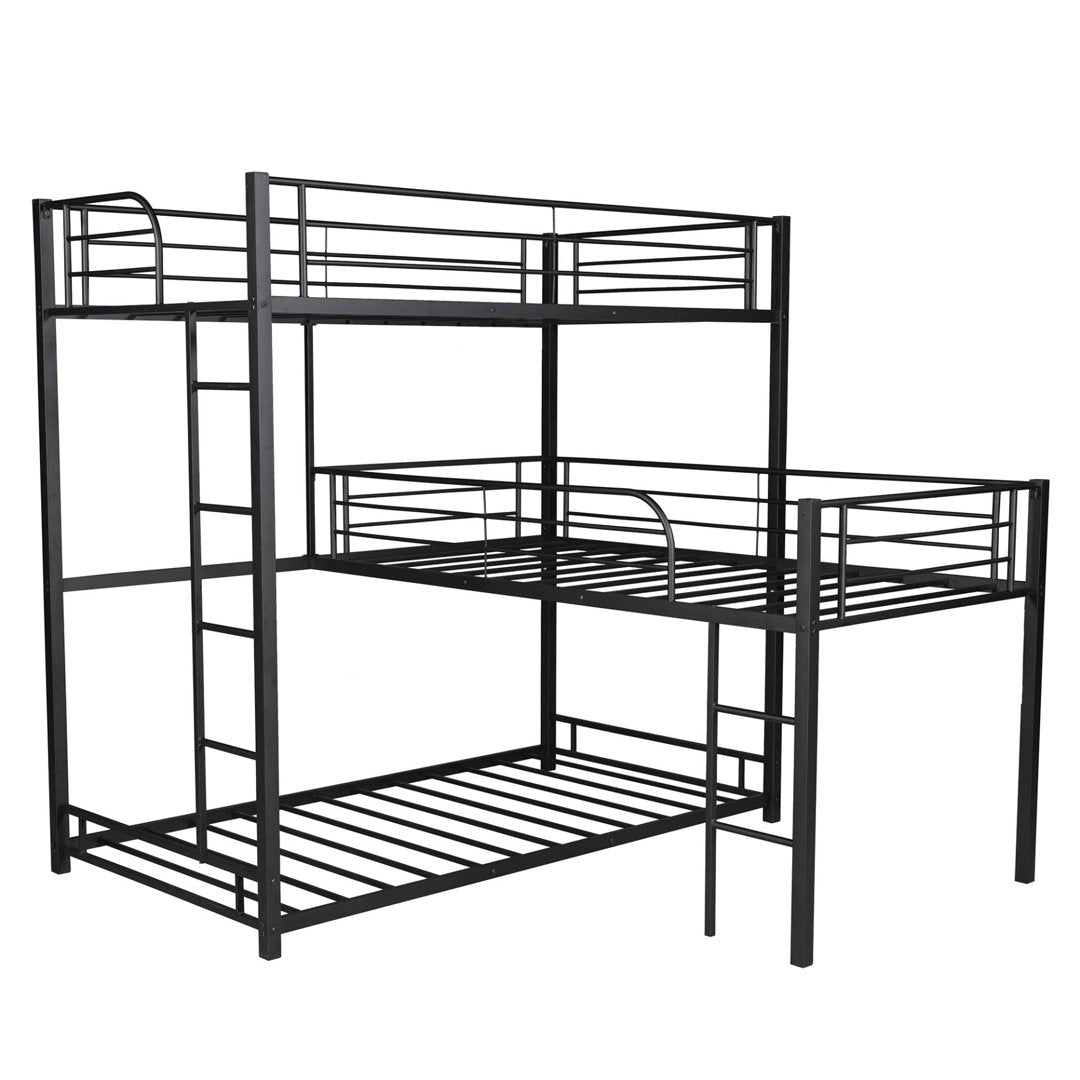 Triple L-shaped Metal Triple Twin Size Bunk Bed Isabelle & Max™