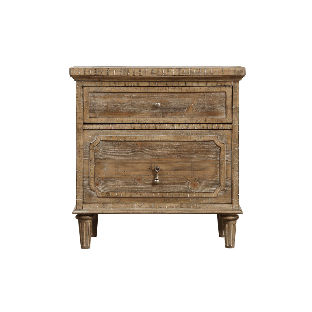 Rahul Rustic Nightstand with USB Birch Lane™