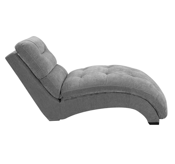 Raley Tufted Armless Chaise Lounge Mercury Row® Upholstery Color: Granite