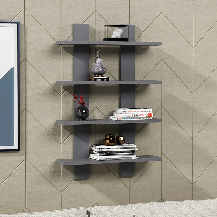 Angelinamarie 4 Piece Tiered Shelf Wade Logan® Finish: Anthracite