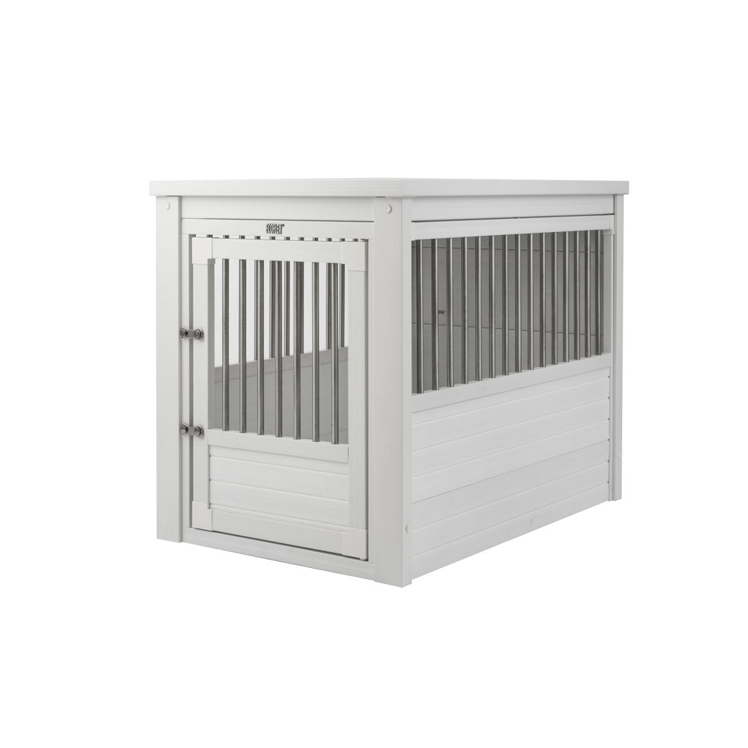 Southwick ECOFLEX® Furniture-Style Dog Crate – End Table Design Archie & Oscar™ Color: Antique White Size: Large (28" H x 24" W x 35.4" D)