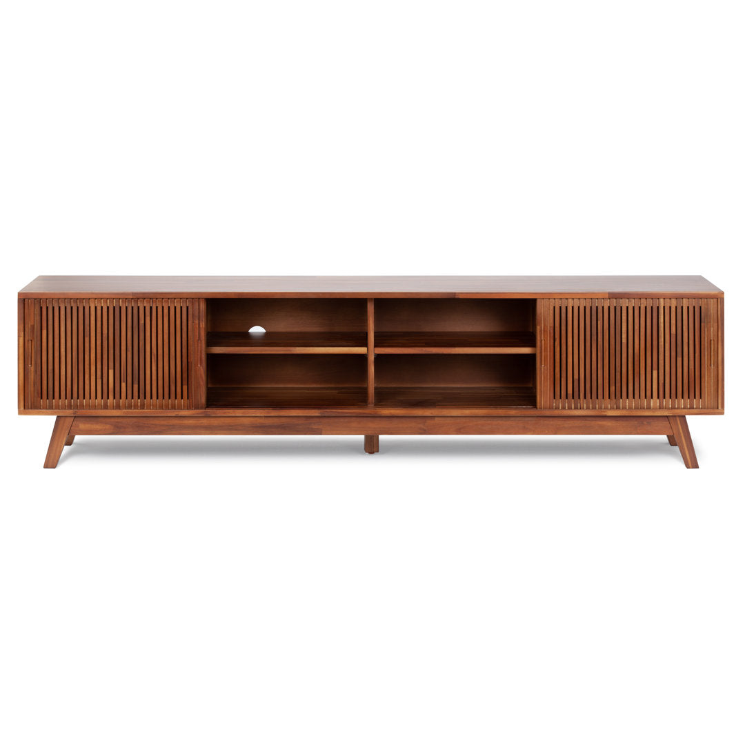 Burton 79'' Media Console AllModern Color: Brown