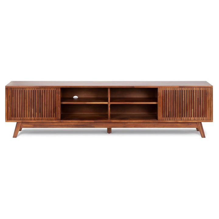 Burton 79'' Media Console AllModern Color: Brown