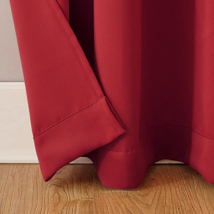 Wayfair Basics Blackout Grommet Curtain Panel Wayfair Basics® Curtain Color: Red Size per Panel: 40" W x 54" L