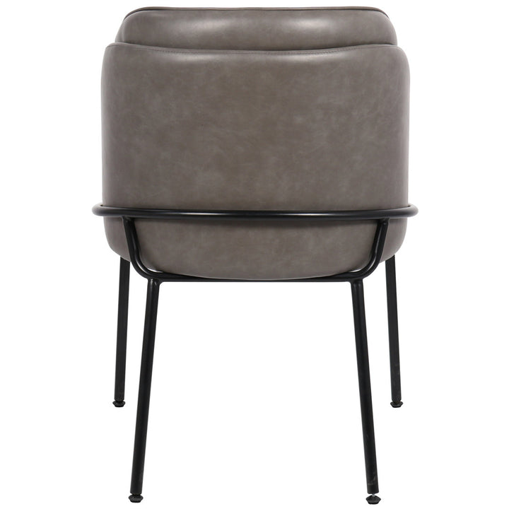 Philpott Faux Leather Dining Chair, Set Of 2 (Set of 2) Trent Austin Design® Upholstery Color: Gray